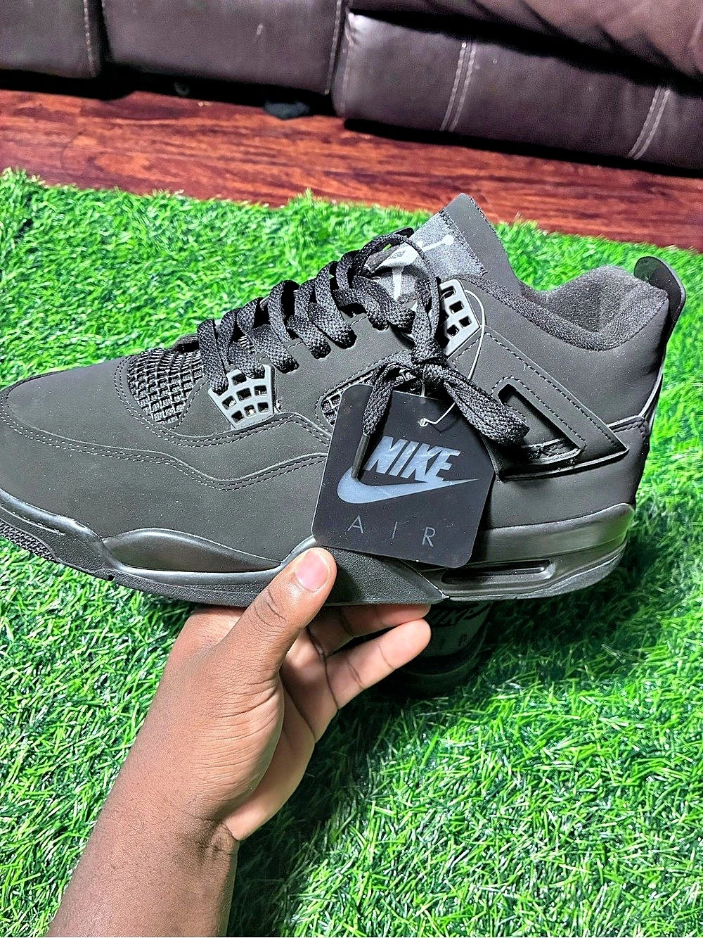Nike Air Jordan 4 Retro "Black Cat" Black Sneakers